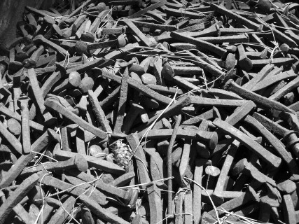 railway spikes at Fort Steele